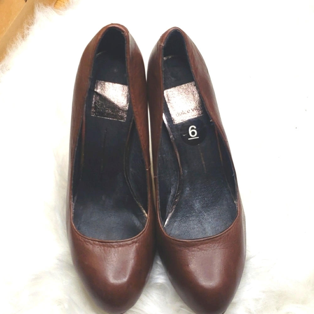 Dolce Vita Chocolate Brown Stiletto Heels - Picture 4 of 8